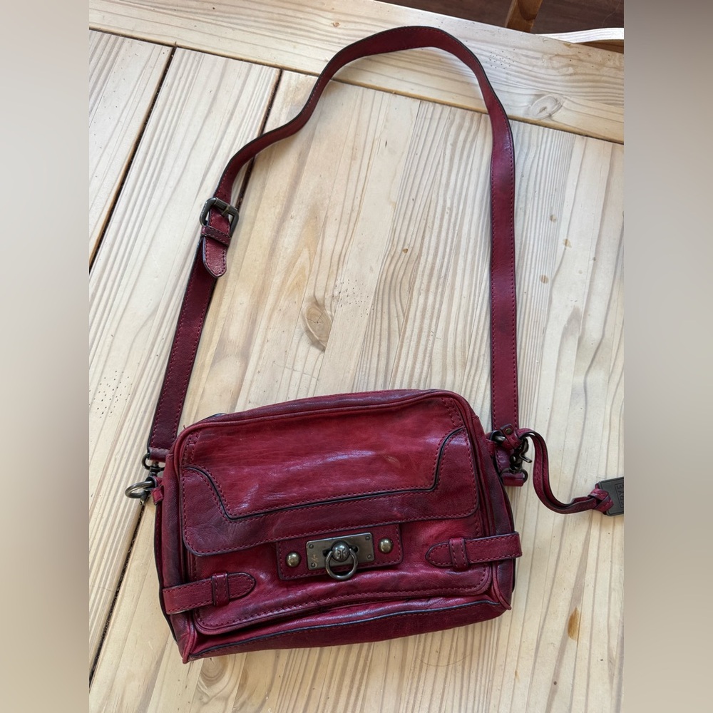 Frye Purse Handbag Red Crossbody